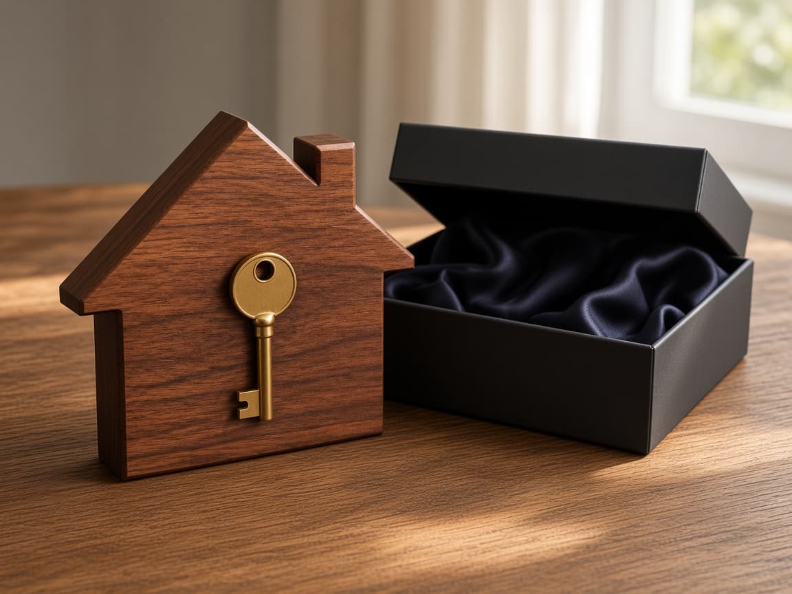 House Closing Gift design concept, reverse side