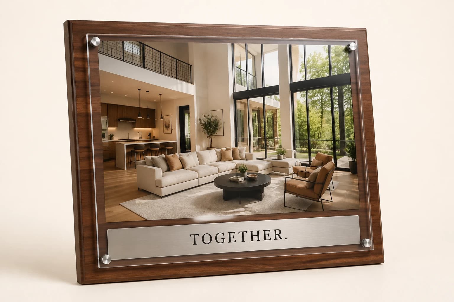 Real Estate Team Photo Plaque original design concept